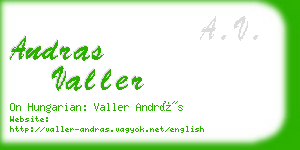 andras valler business card